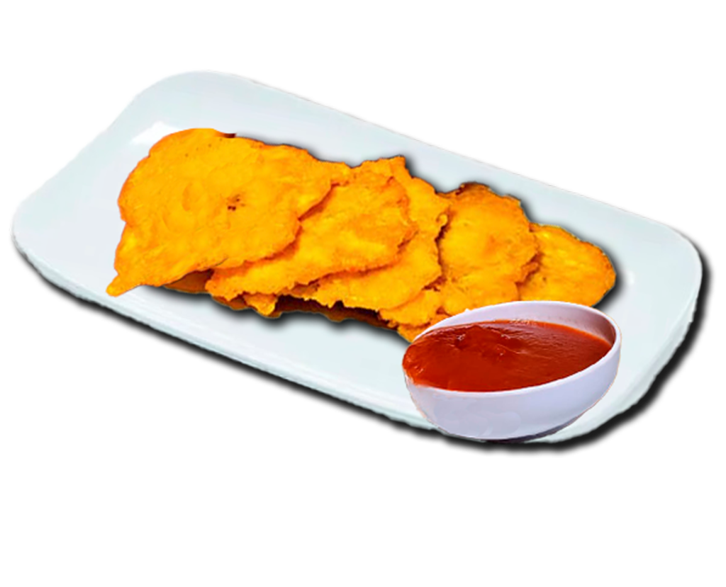 Tostones With Shrimp And Mango